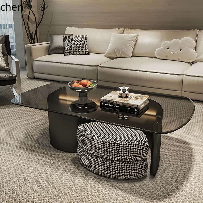 Coffee Tea Room - H5.26 advanced creative glass coffee table