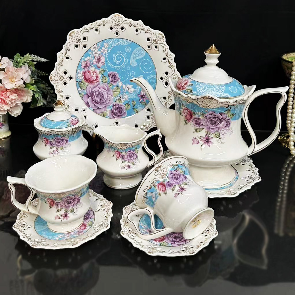 Coffee Tea Jar Set - Palace style afternoon tea coffee set