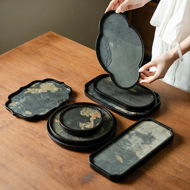 Bamboo Tea Tray - Bamboo Pot Bearing Holder Gaiwan Tray