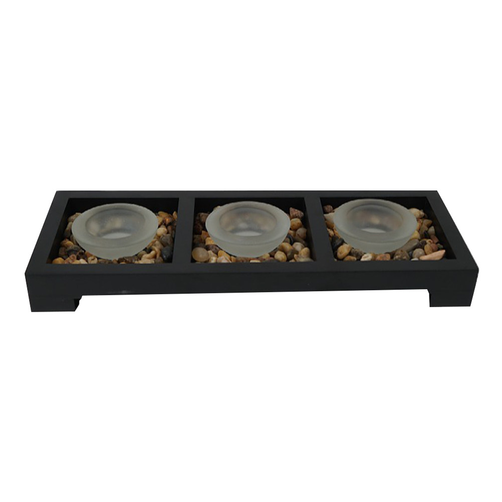 Coffee Tea Room - 1 Set Glass Tea Light Holders