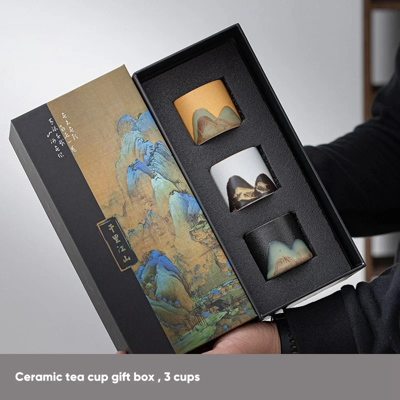 Coffee Tea Gift Set - Gift Box,Japanese Ceramic Tea Cup, Porcelain