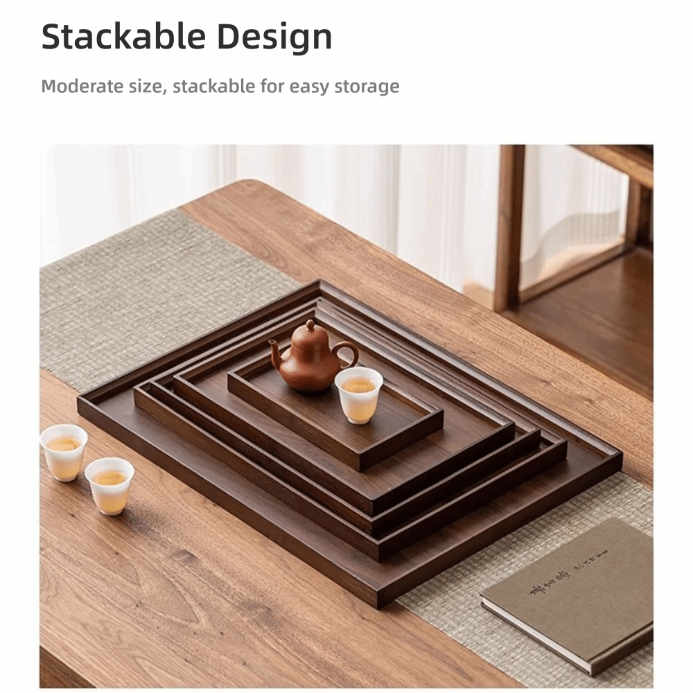 Bamboo Tea Tray - Decorate Tray Natural Bamboo Bamboo Wooden
