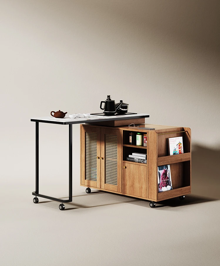 Coffee Tea Unit - Small unit solid wood tea table,