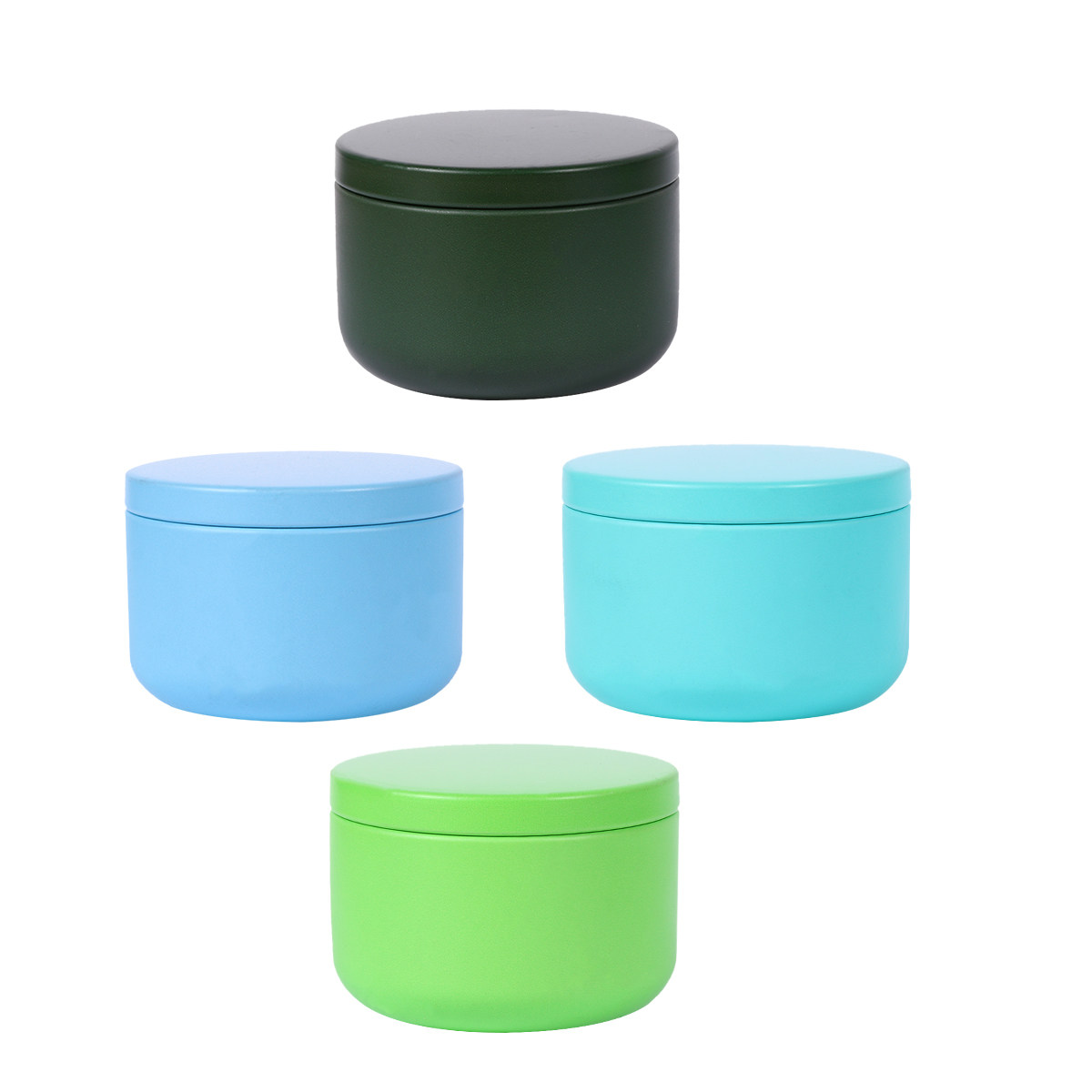 Canister Coffee Sugar Tea - 4Pcs Tinplate Sealed Storage Box Compact