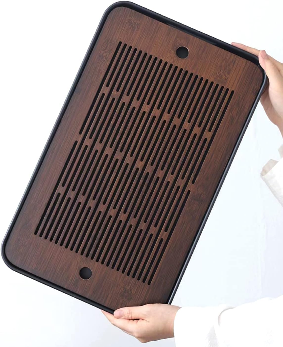 Bamboo Tea Tray - Natural Bamboo Tea Tray with Hidden