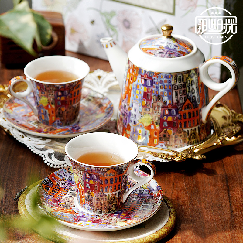 Tea Coffee Pot Set - Exquisite high-end English afternoon tea cup