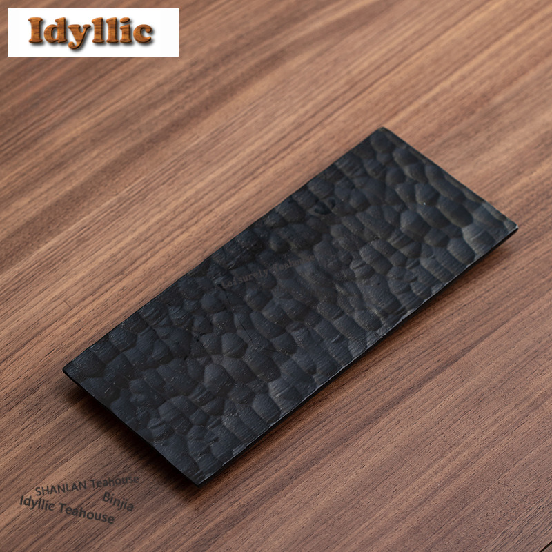 Bamboo Tea Tray - Walnut Wood Carbonized Tea Tray Snack