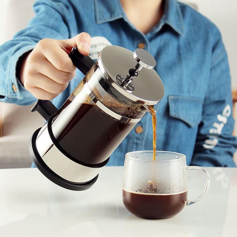 French Press Glass - Coffee French Press Pot With Filter