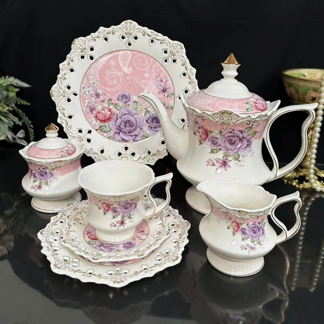 Palace style afternoon tea cof - Coffee Tea Jar Set recension och pris