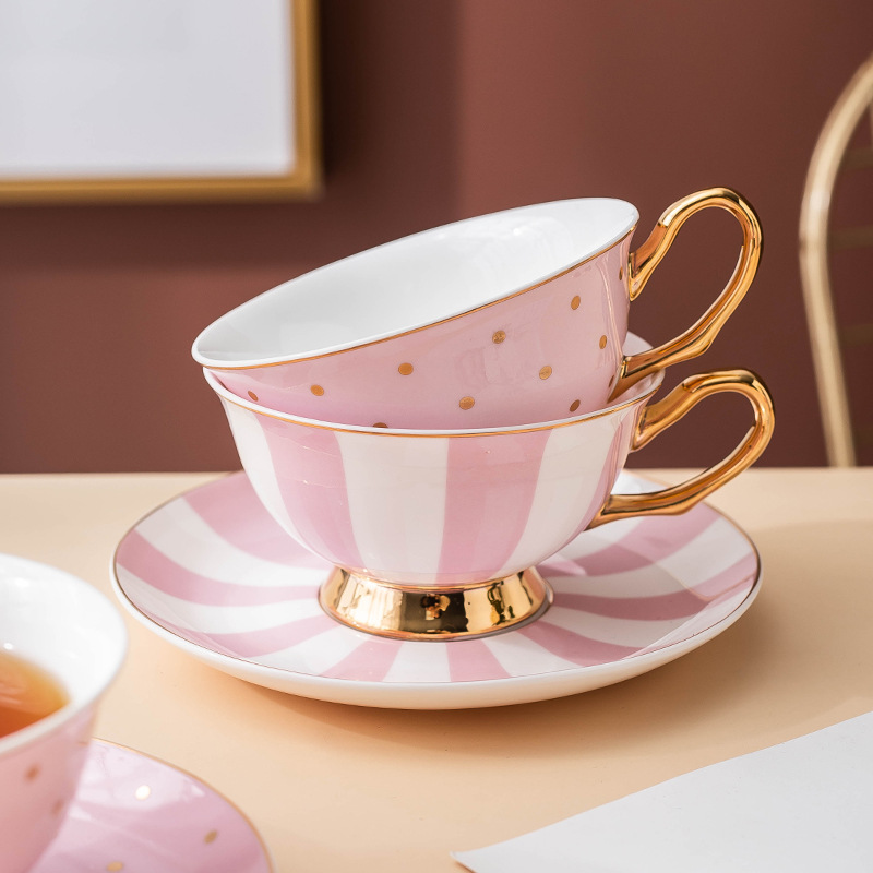 Ceramic Pink Coffee Mugs with  - Tea Coffee Pot Set recension och pris
