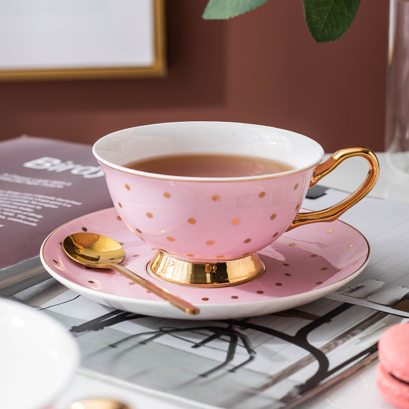 Ceramic Pink Coffee Mugs with  - Tea Coffee Pot Set recension och pris