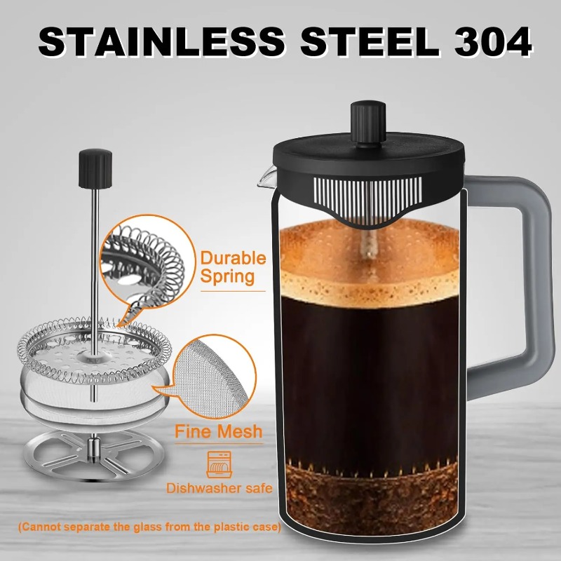 600ml Heat Resistant Glass Fre - French Press Glass recension och pris