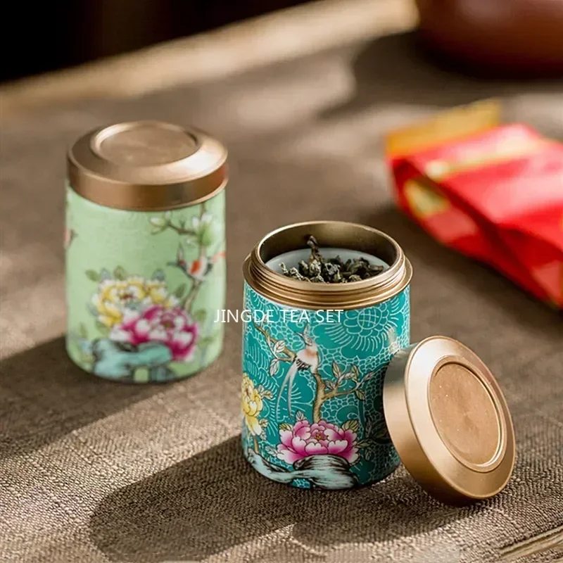 Boutique Ceramic Tea Tins Hous - Coffee Tea Jar Set recension och pris