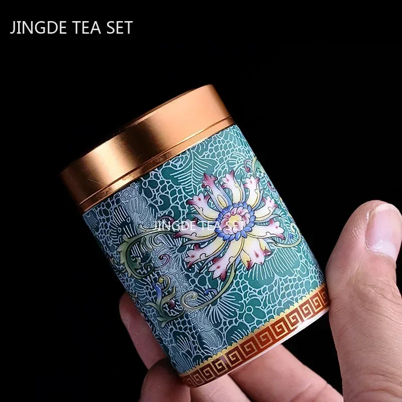 Boutique Ceramic Tea Tins Hous - Coffee Tea Jar Set recension och pris