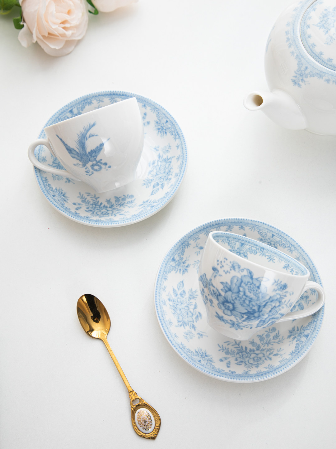 House, retro blue peony aftern - Coffee Tea Jar Set recension och pris