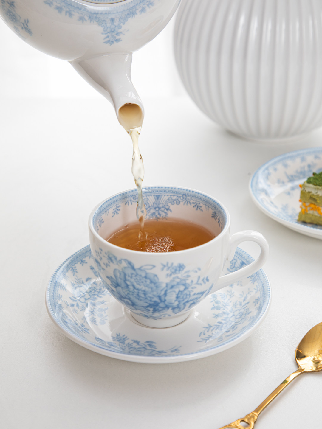 House, retro blue peony aftern - Coffee Tea Jar Set recension och pris
