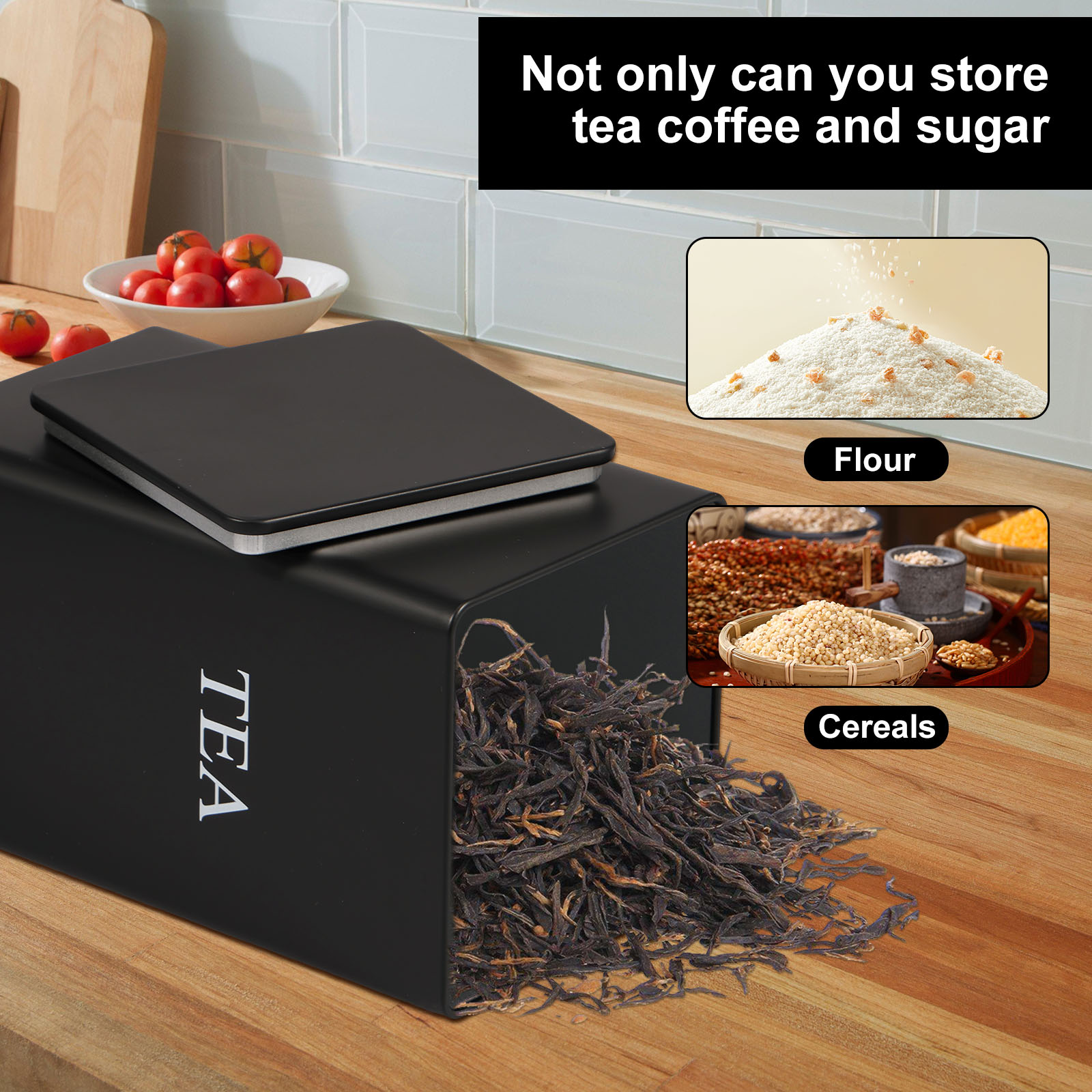 3Pcs Coffee Bean Storage Canis - Canister Coffee Sugar Tea recension och pris