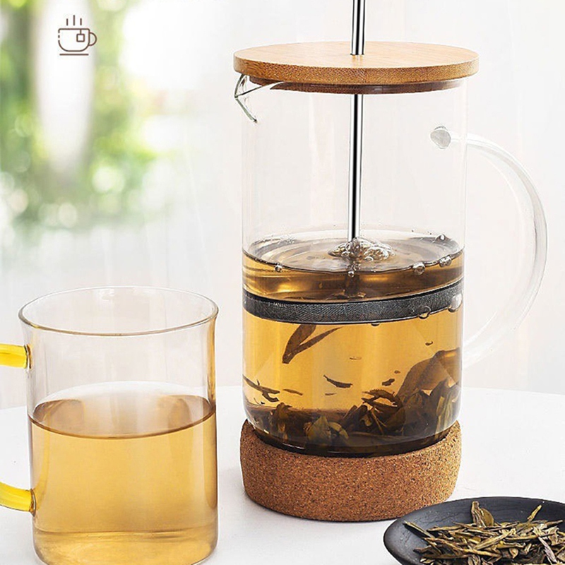 Coffee French Press Pot with F - French Press Glass recension och pris