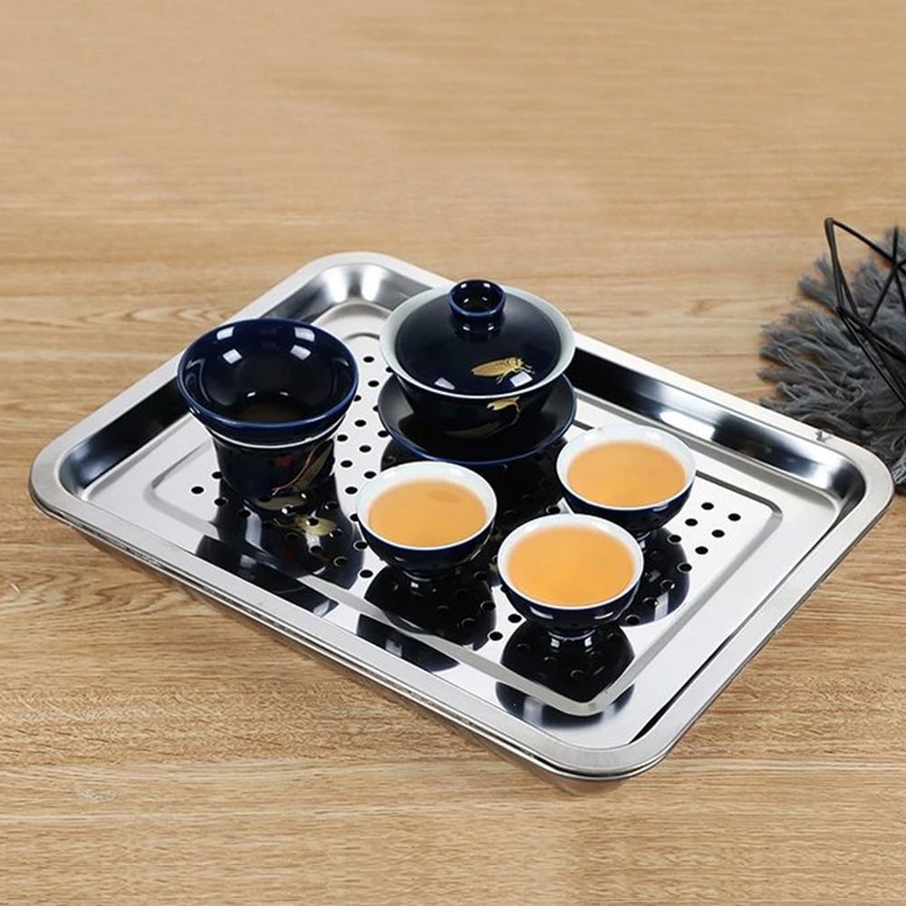 New Stainless Steel Tea Tray R - Bamboo Tea Tray recension och pris
