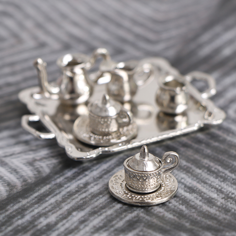 10pcs/Set 1/12 Dollhouse Minia - Coffee Tea Gift Set recension och pris
