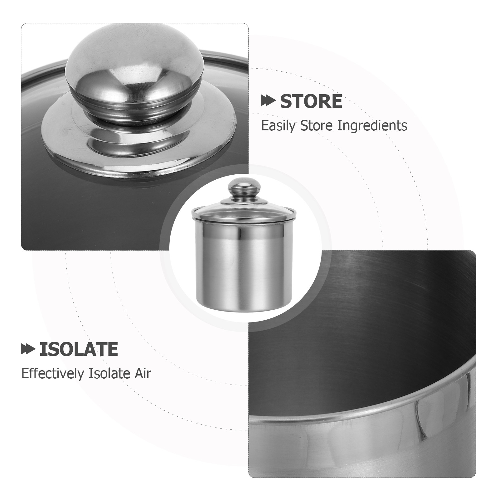 Stainless Steel Kitchen Storag - Canister Coffee Sugar Tea recension och pris