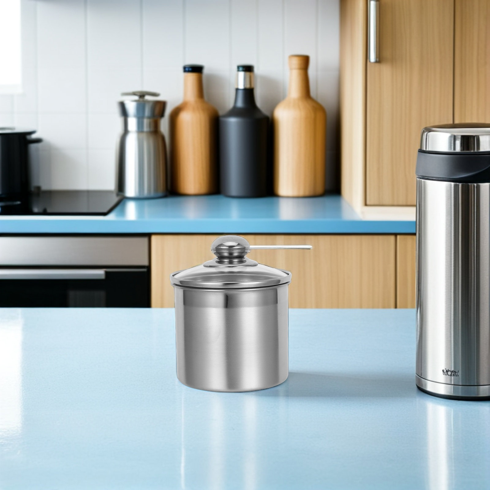 Stainless Steel Kitchen Storag - Canister Coffee Sugar Tea recension och pris