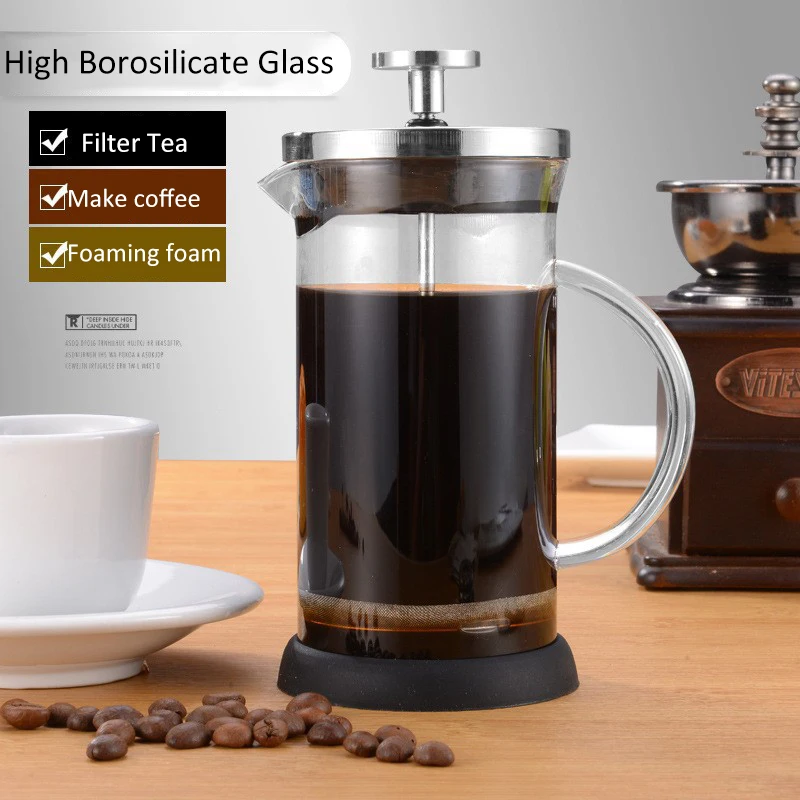 350-1000ml French Press Coffee - French Press Glass recension och pris