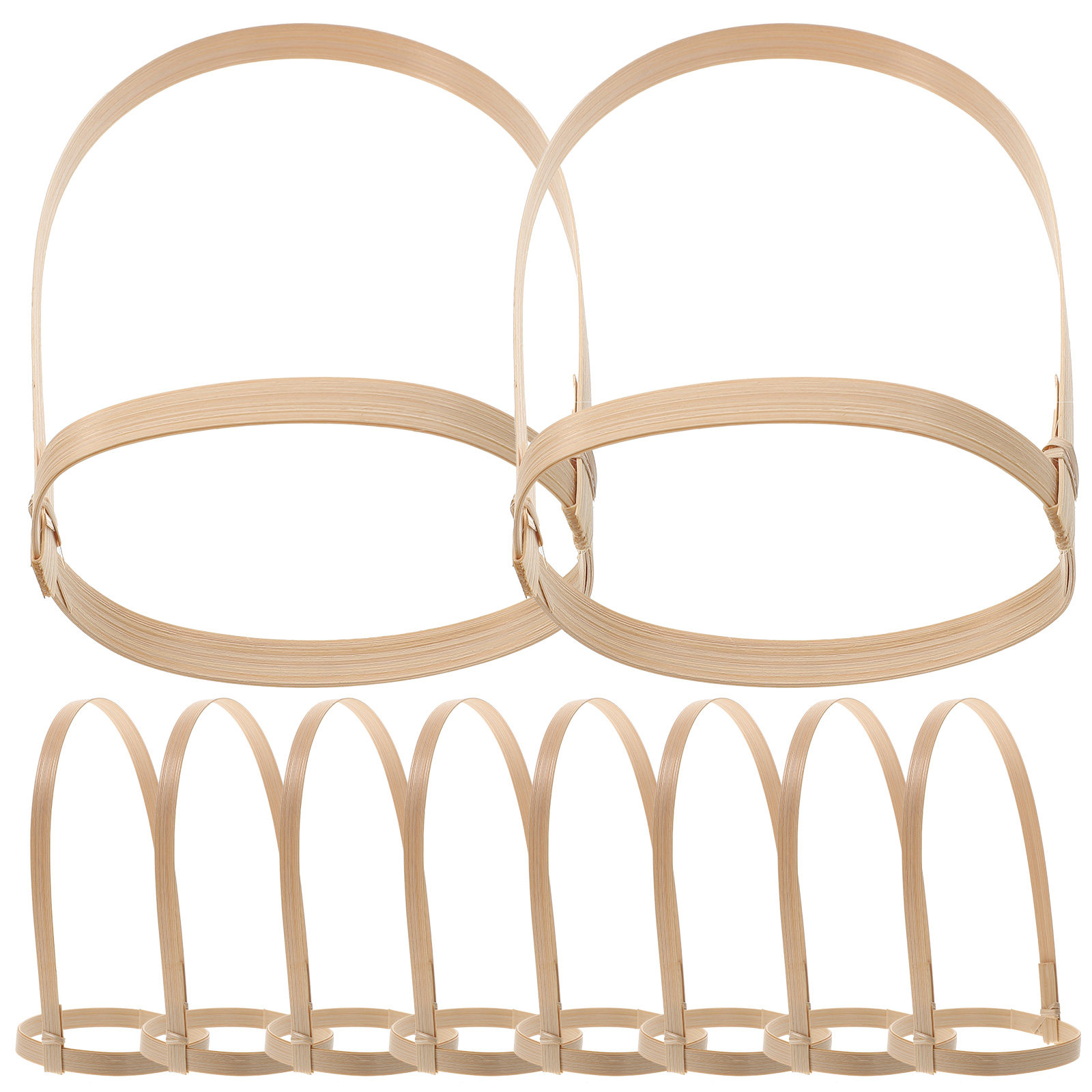 10Pcs Bamboo Drink Carrier Cof - Bamboo Tea Tray recension och pris