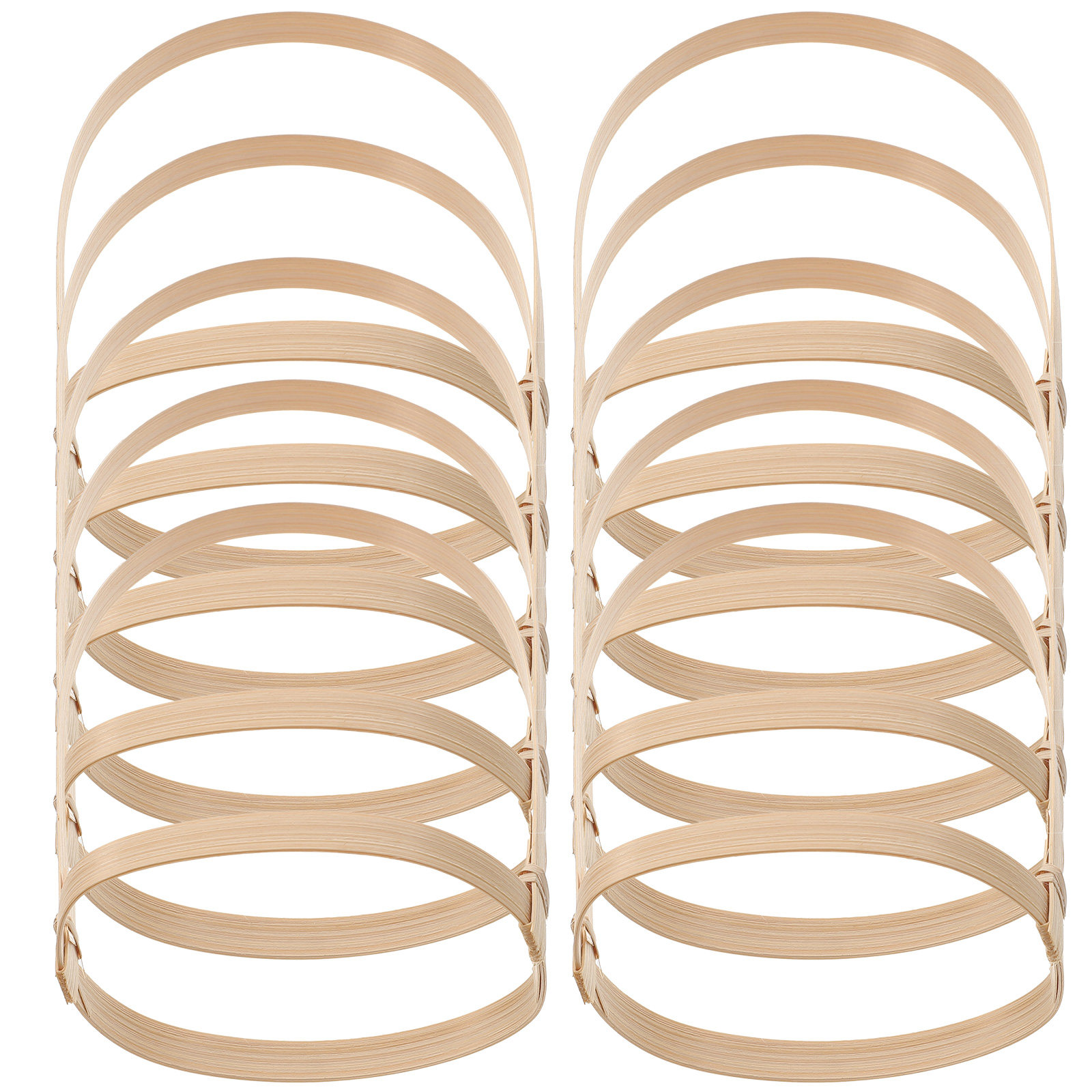 10Pcs Bamboo Drink Carrier Cof - Bamboo Tea Tray recension och pris