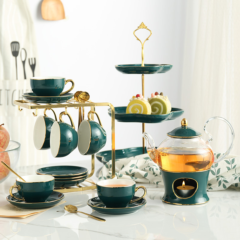 Nordic Ceramic Tea Set Porcela - Tea Coffee Pot Set recension och pris
