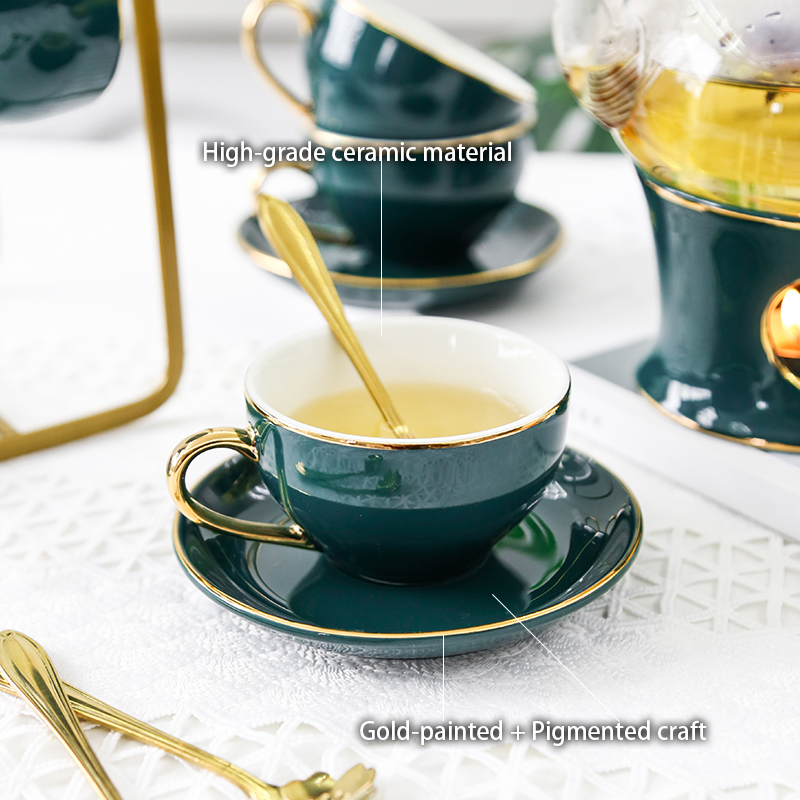Nordic Ceramic Tea Set Porcela - Tea Coffee Pot Set recension och pris