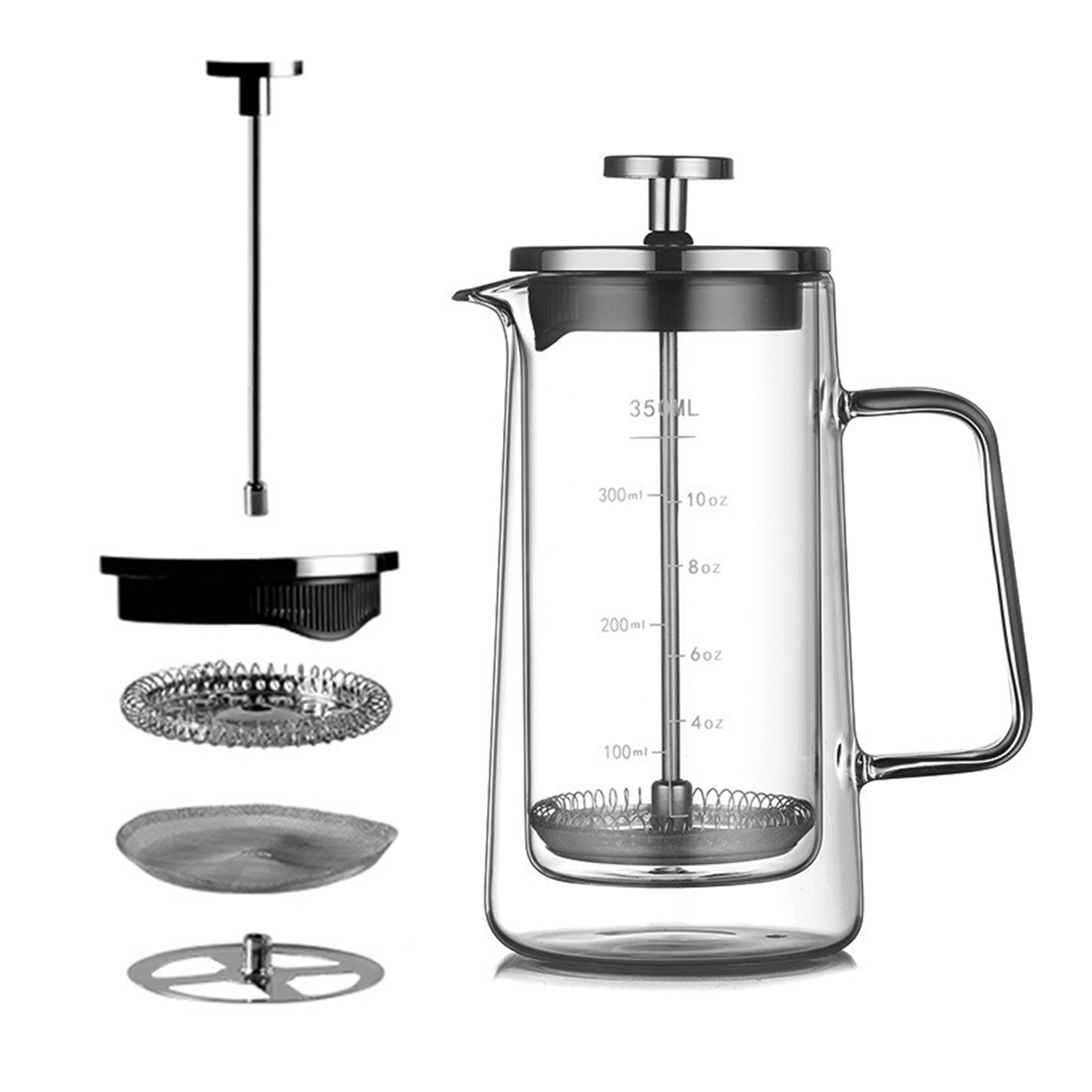 Double Layers French Press Pot - French Press Glass recension och pris