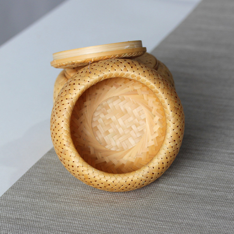 Bamboo woven small basket doub - Bamboo Tea Tray recension och pris