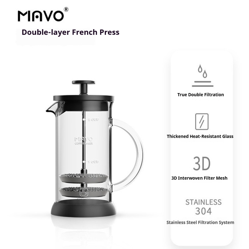 MAVO French Press Coffee Maker - French Press Glass recension och pris