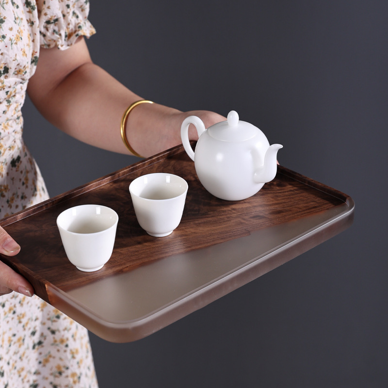 Walnut resin dry bubble tray r - Bamboo Tea Tray recension och pris