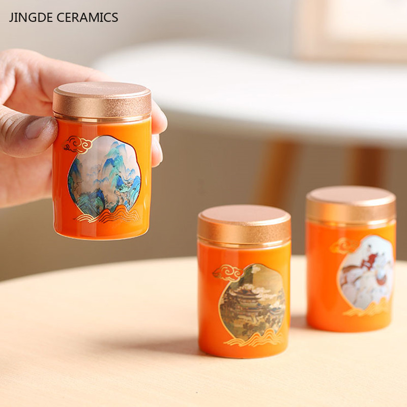 1pc Chinese Portable Travel Te - Coffee Tea Jar Set recension och pris
