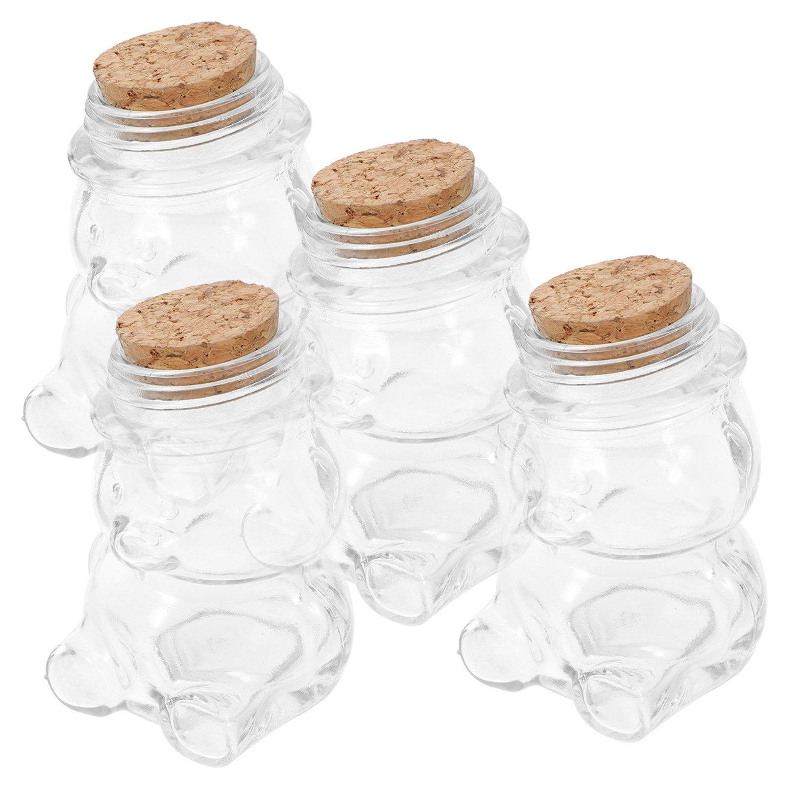 4Pcs Glass Candy Jar Set Trans - Coffee Tea Jar Set recension och pris