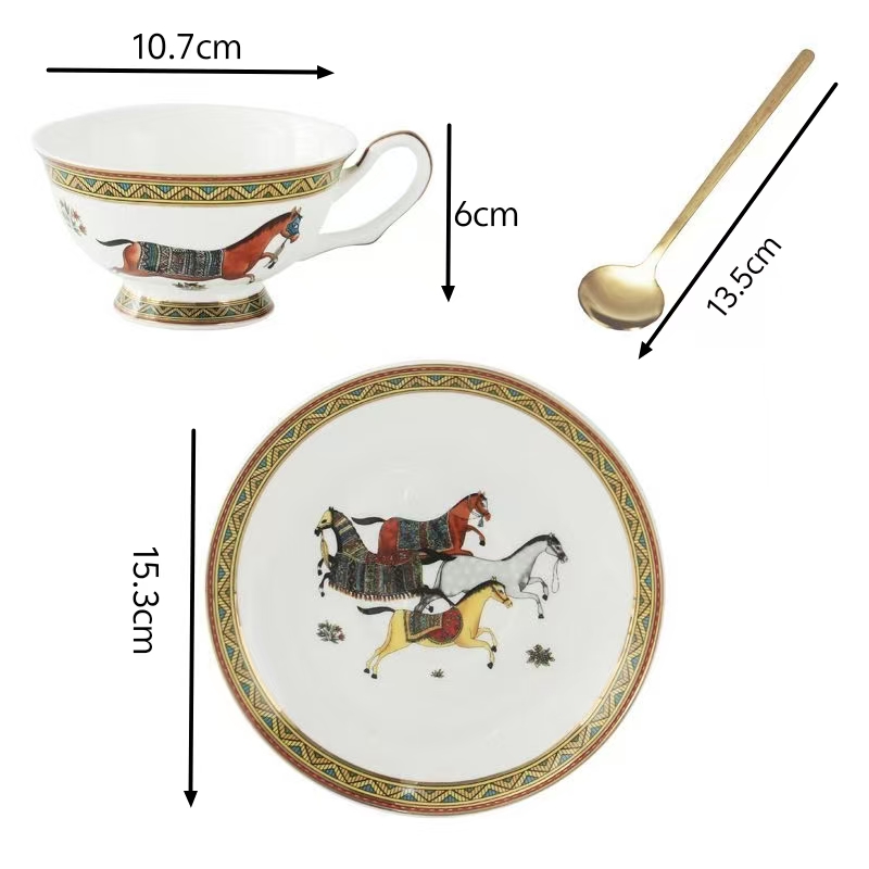 Porcelain Tea Cup and Saucer S - Coffee Tea Gift Set recension och pris