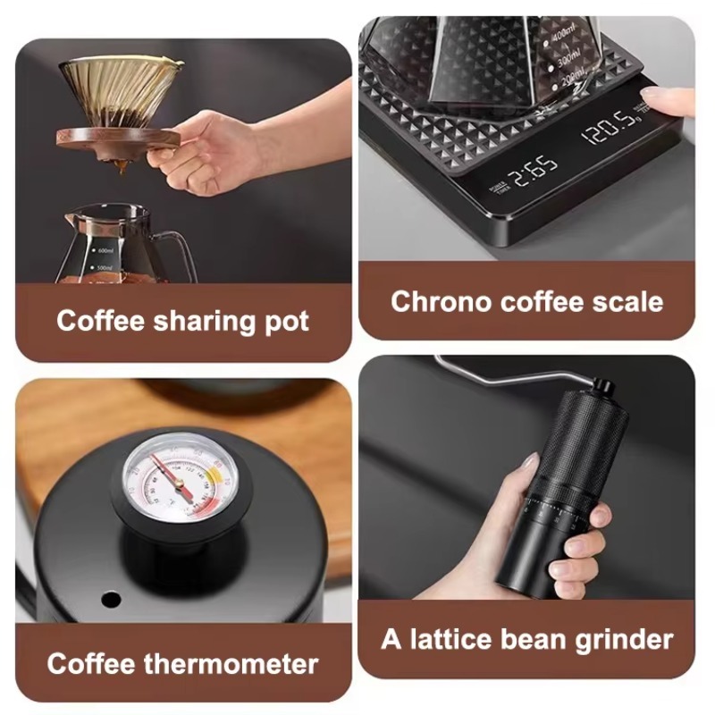 10pcs Travel Coffee Set Manual - Coffee Tea Gift Set recension och pris