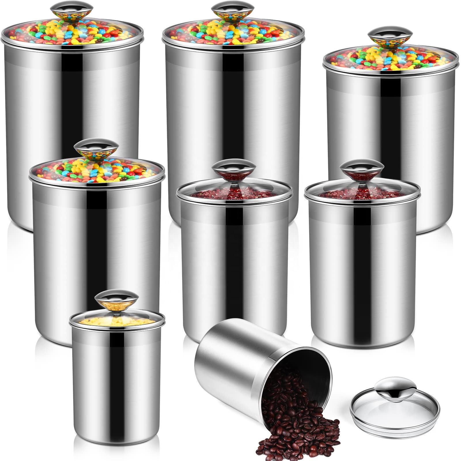 Food Storage Containers Tea Co - Canister Coffee Sugar Tea recension och pris