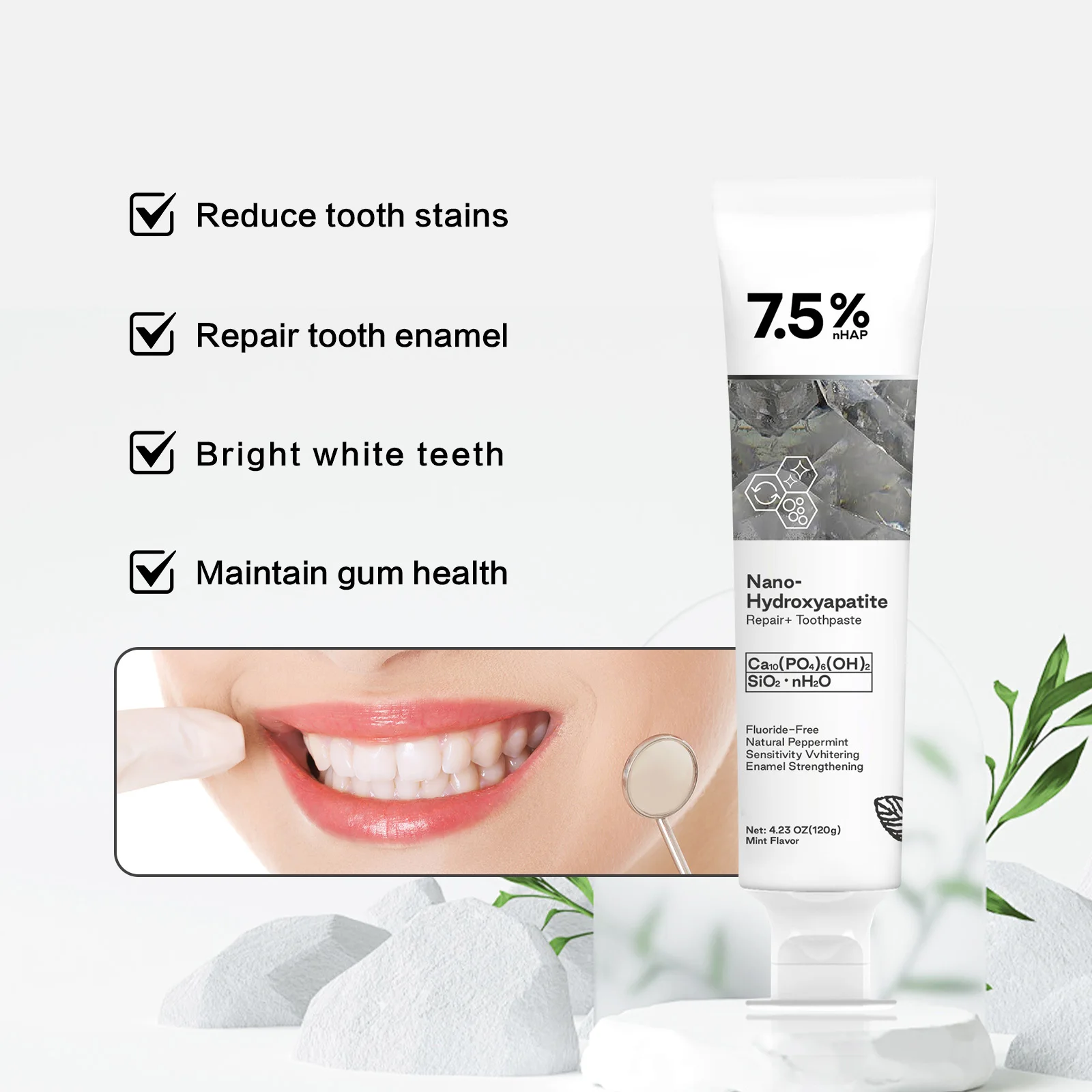 120g Nano Hydroxyapatite Tooth - Coffee Tea Unit recension och pris