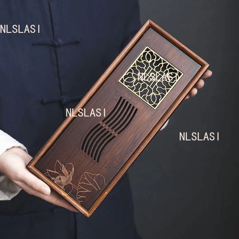 Lotus Bamboo Dry Soaking Plate - Bamboo Tea Tray recension och pris