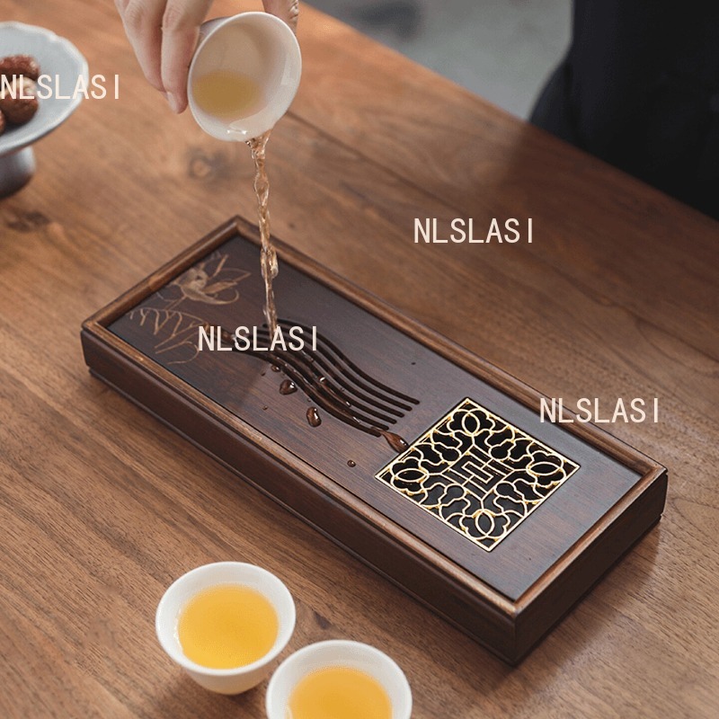 Lotus Bamboo Dry Soaking Plate - Bamboo Tea Tray recension och pris