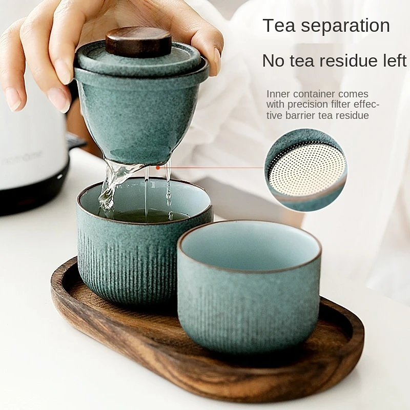 Travel Kung Fu Tea Set Outdoor - Coffee Tea Jar Set recension och pris