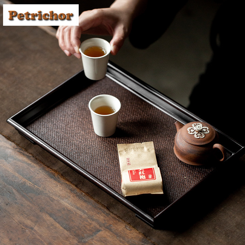 Japanese Rattan Bamboo Woven T - Bamboo Tea Tray recension och pris