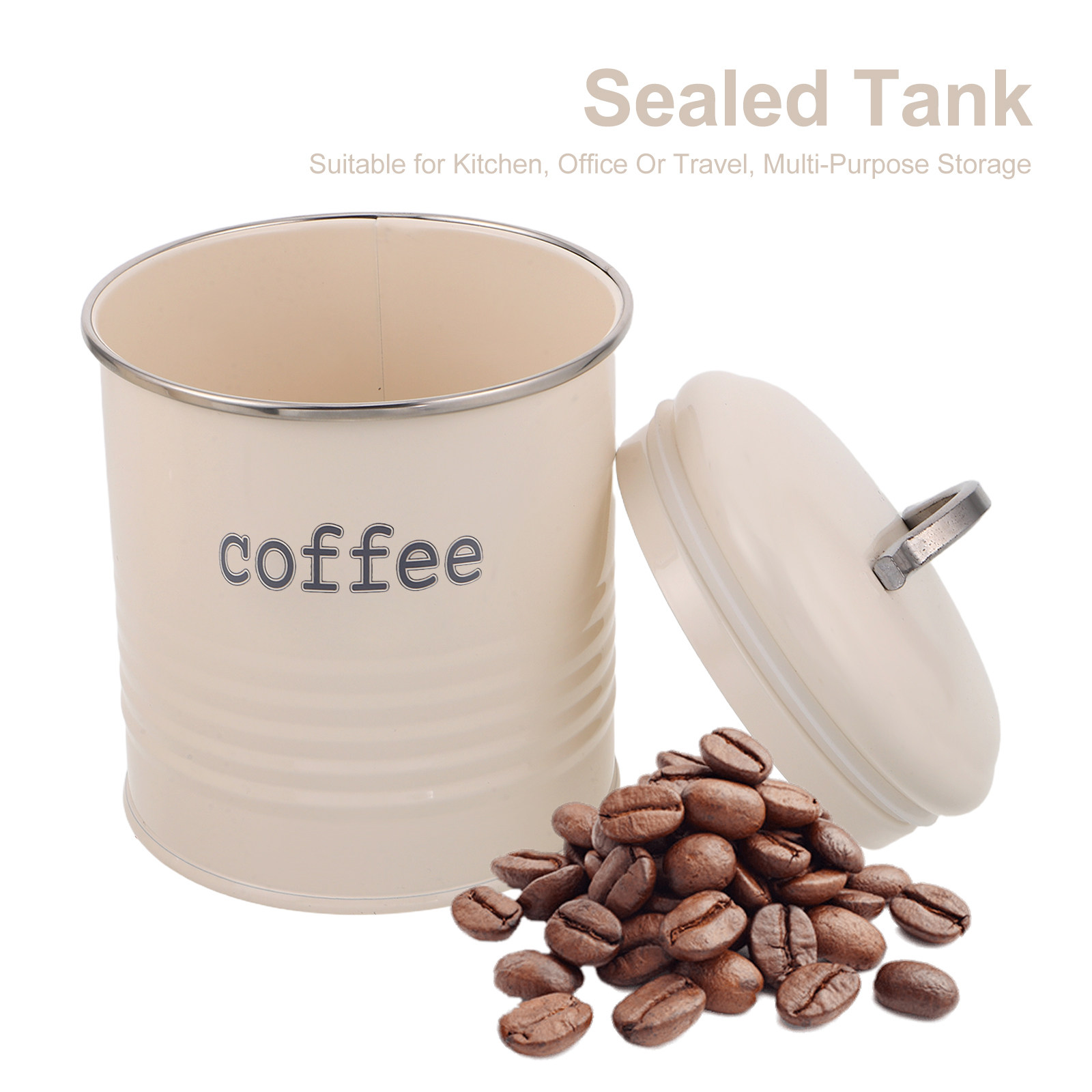 3Pcs Sealed Coffee Bean Contai - Coffee Tea Jar Set recension och pris