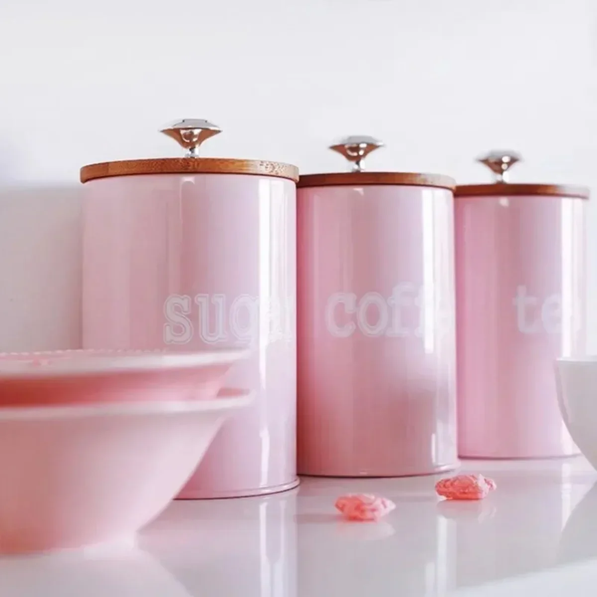 3Pcs/Set Tea Coffee Sugar Stor - Coffee Tea Jar Set recension och pris