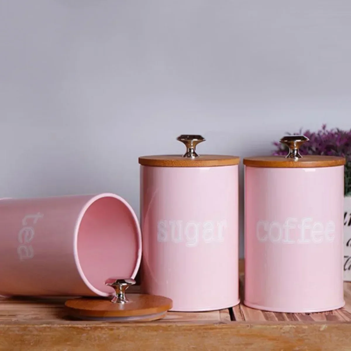 3Pcs/Set Tea Coffee Sugar Stor - Coffee Tea Jar Set recension och pris