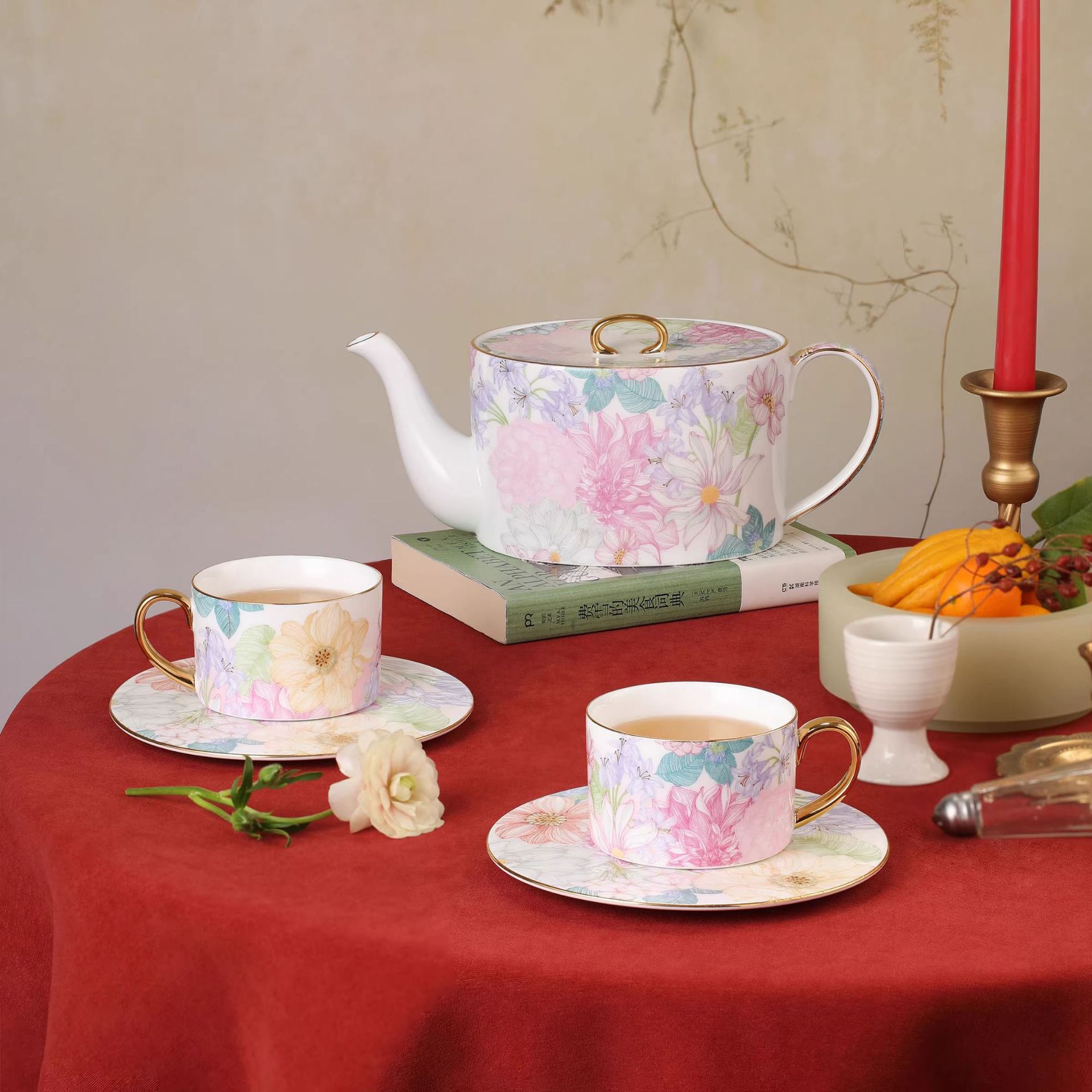 Yjq Jingdezhen ceramic one pot - Tea Coffee Pot Set recension och pris