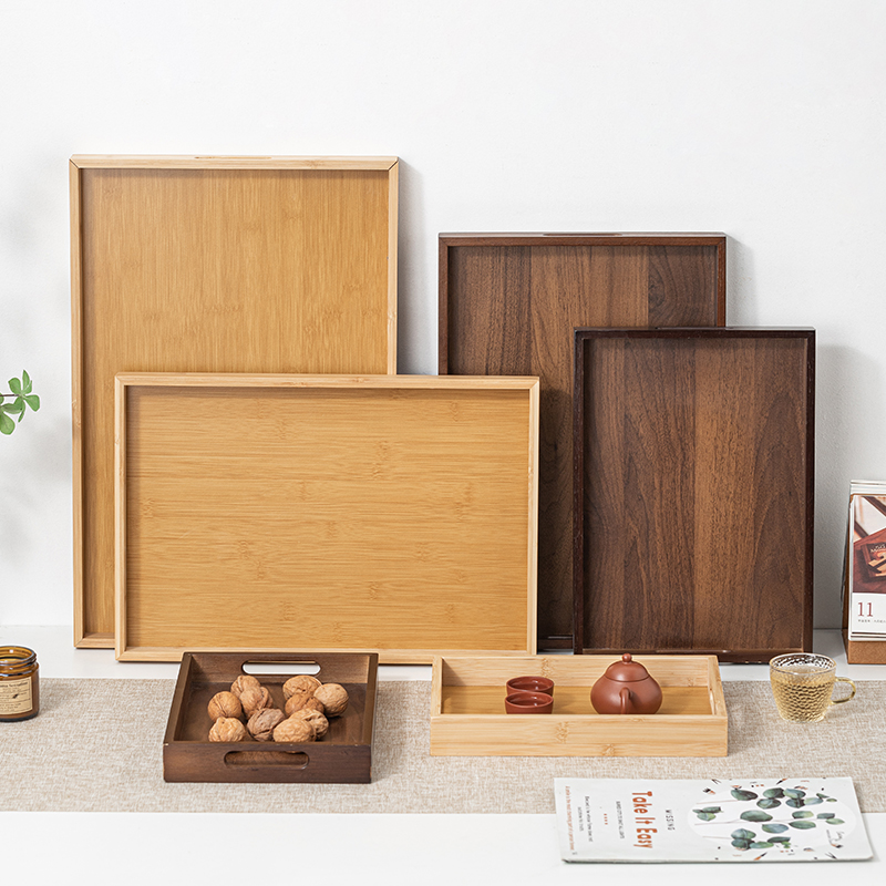 Large Size Rectangular Bamboo  - Bamboo Tea Tray recension och pris